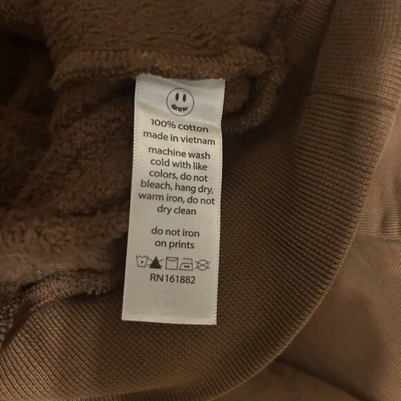 Like New Drew House Cartoon Font Brown Hoodie Sweatshirt,  Medium - Picture 7 of 7